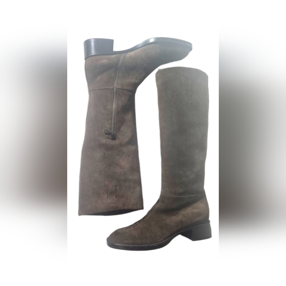 Prada Suede Riding Boots